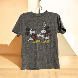 Disney Mickey Mouse Gray Size S T-Shirt